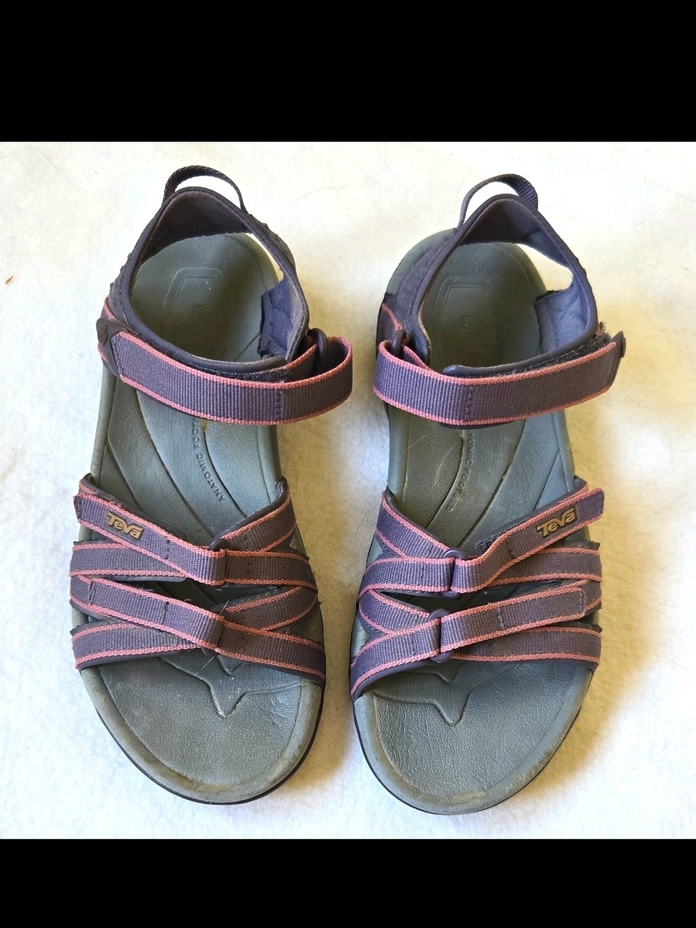 Teva Women's Purple Sandal with Pink Trim